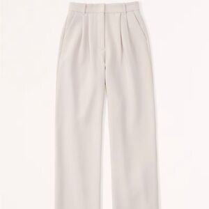 Abercrombie and Fitch Sloane Tailored Pant Curve Love in Taupe